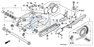 CB1000RA9 UK - (E / ABS MPH) drawing SWINGARM