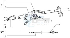 Zip 50 SP drawing Handlebars component parts