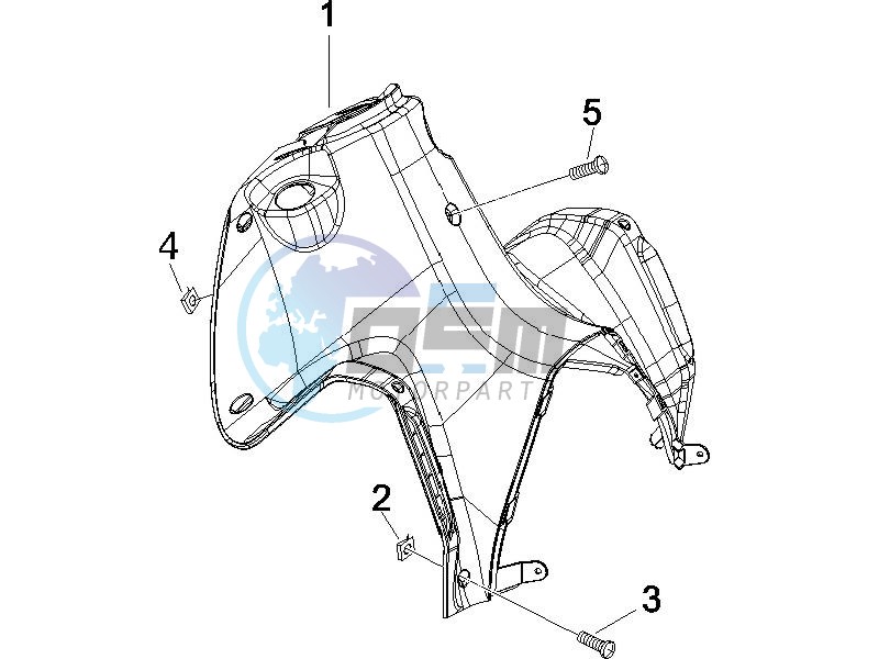 Front glove-box - Knee-guard panel