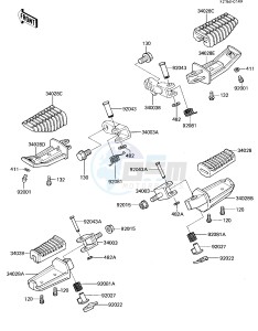 ZL 600 A [ZL600 ELIMINATOR] (A1-A2) drawing FOOTRESTS