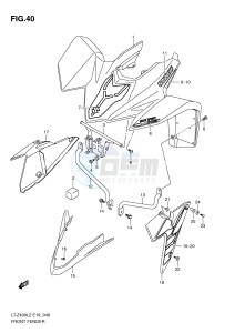 LT-Z400 (E19) drawing FRONT FENDER (LT-Z400ZL2 E19)