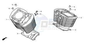 VTX1800C drawing CYLINDER