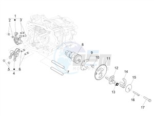 GTV 300 HPE SEI GIORNI IE E4 ABS (EMEA) drawing Rocking levers support unit