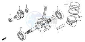 TRX350FM RANCHER 4X4 drawing CRANKSHAFT/PISTON