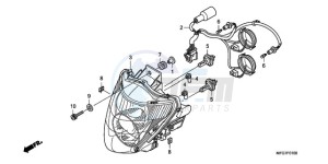 CB600F39 Europe Direct - (ED / ST 25K) drawing HEADLIGHT