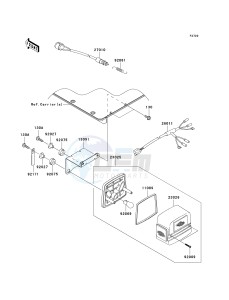 KAF 950 G [MULE 4010 TRANS4X4 DIESEL] (G9F-GAF) GAF drawing TAILLIGHT-- S- -