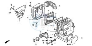 CG125ES drawing AIR CLEANER