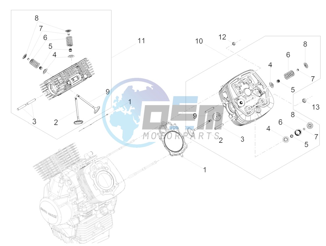 Cylinder head - valves