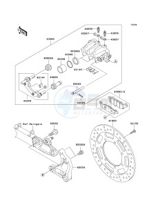 VN 1600 A [VULCAN 1600 CLASSIC] (A6F-A8FA) A8F drawing REAR BRAKE