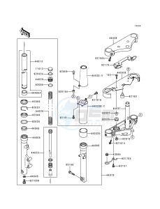 VN 1500 E [VULCAN 1500 CLASSIC] (E1) [VULCAN 1500 CLASSIC] drawing FRONT FORK