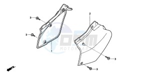 XR250R drawing SIDE COVER