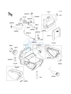 EX 500 D [NINJA 500R] (D6-D9) [NINJA 500R] drawing AIR CLEANER