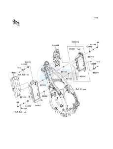 KX 450 D [KX450F] (D6F) D6F drawing RADIATOR