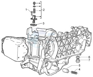 X8 200 drawing By-pass valve - Chain tightener