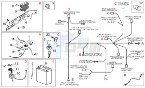 Atlantic 125-250 drawing Rear electrical system II