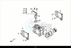 JOYRIDE 300 (LJ30W1-EU) (M2) drawing CYLINDER SET