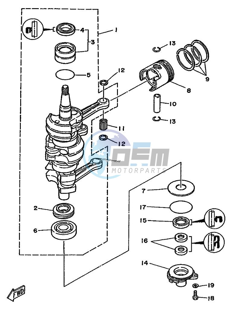 CRANKSHAFT--PISTON