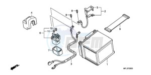 CBR1000RR9 UK - (E / MME) drawing BATTERY (CBR1000RR)