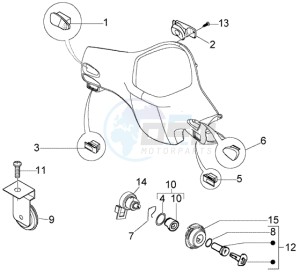 LX 50 4T U.S.A. drawing Handlebar switches