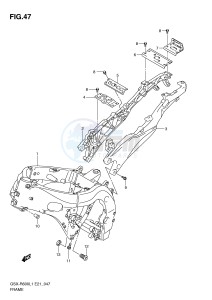 GSX-R600 (E21) drawing FRAME