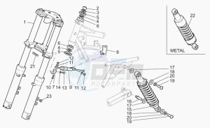 California 1100 EV PI Cat. Alum./Tit. PI Cat. drawing F.fork-r.shock absorber