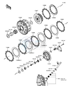 NINJA ZX-6R ABS ZX636FGF FR GB XX (EU ME A(FRICA) drawing Clutch