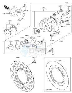 KX85-II KX85DGF EU drawing Rear Brake