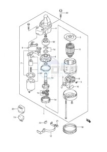 DF 40 drawing Starting Motor