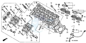 CBR600RR9 Europe Direct - (ED / MME) drawing CYLINDER HEAD