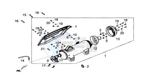 GTS 300i drawing EXHAUST