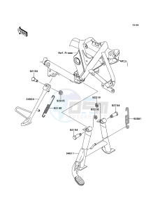 W800 EJ800ADFA GB XX (EU ME A(FRICA) drawing Stand(s)