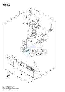 LT-A750X (P17) drawing FRONT MASTER CYLINDER