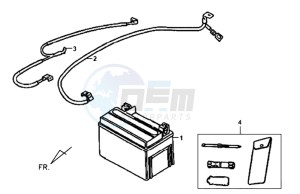 X'PRO 50 25KMH (L8) NL EURO4 drawing BATTERY / TOOLKIT