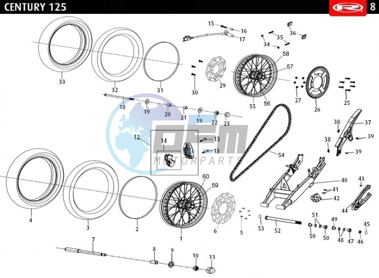 WHEELS - CHAIN - SWING ARM