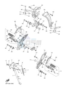 FZ8-S FZ8 FAZER 800 (42PA 42PE) drawing STAND & FOOTREST