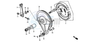 CMX250C REBEL drawing REAR BRAKE PANEL