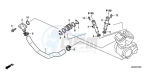 VT750CA9 Australia - (U / ST) drawing WATER PIPE