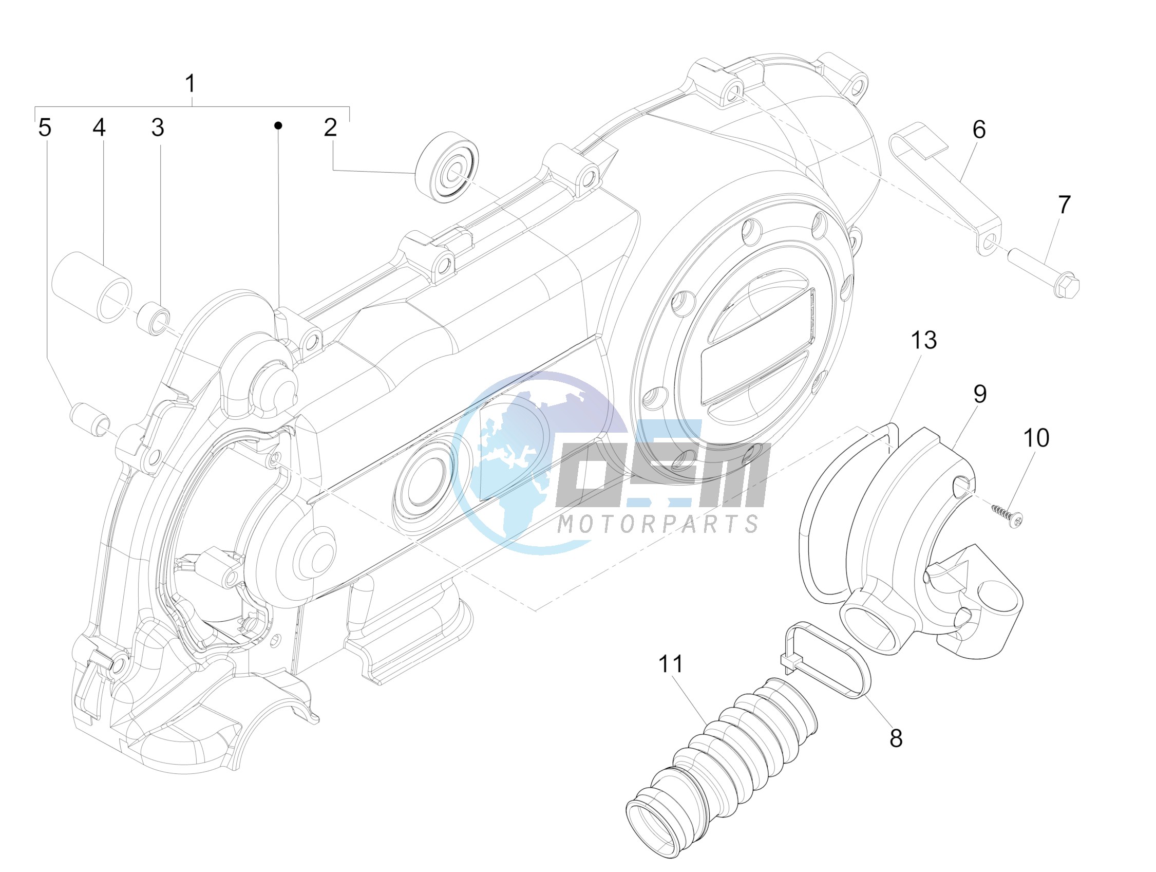 Crankcase cover - Crankcase cooling