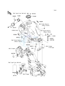 KLE 650 A [VERSYS] (9F-9F) A7F drawing FUEL TANK-- A7F_A8F- -