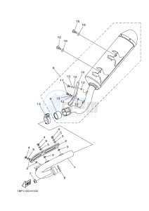 YFZ450R YFZ450RB (18PK 18PL) drawing EXHAUST