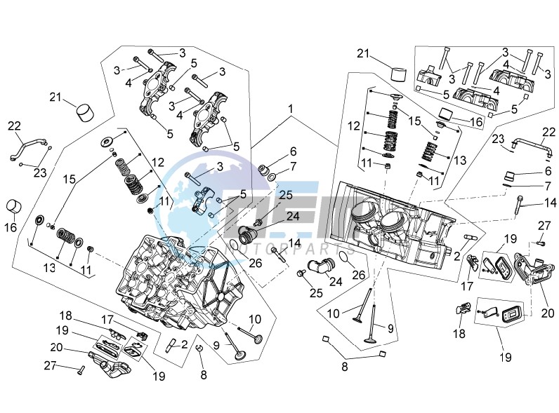 Cylinder head - valves