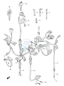 XF650 (E2) drawing WIRING HARNESS (MODEL V W X)