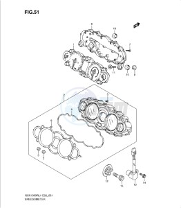 GSX1300R drawing SPEEDOMETER (GSX1300RL1 E19)