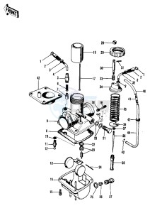 F7 (-A) 175 drawing CARBURETOR -- 71-73 F7_F7-A_F7-B- -