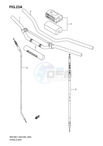 RM125 (E3-E28) drawing HANDLEBAR (MODEL K5 K6)