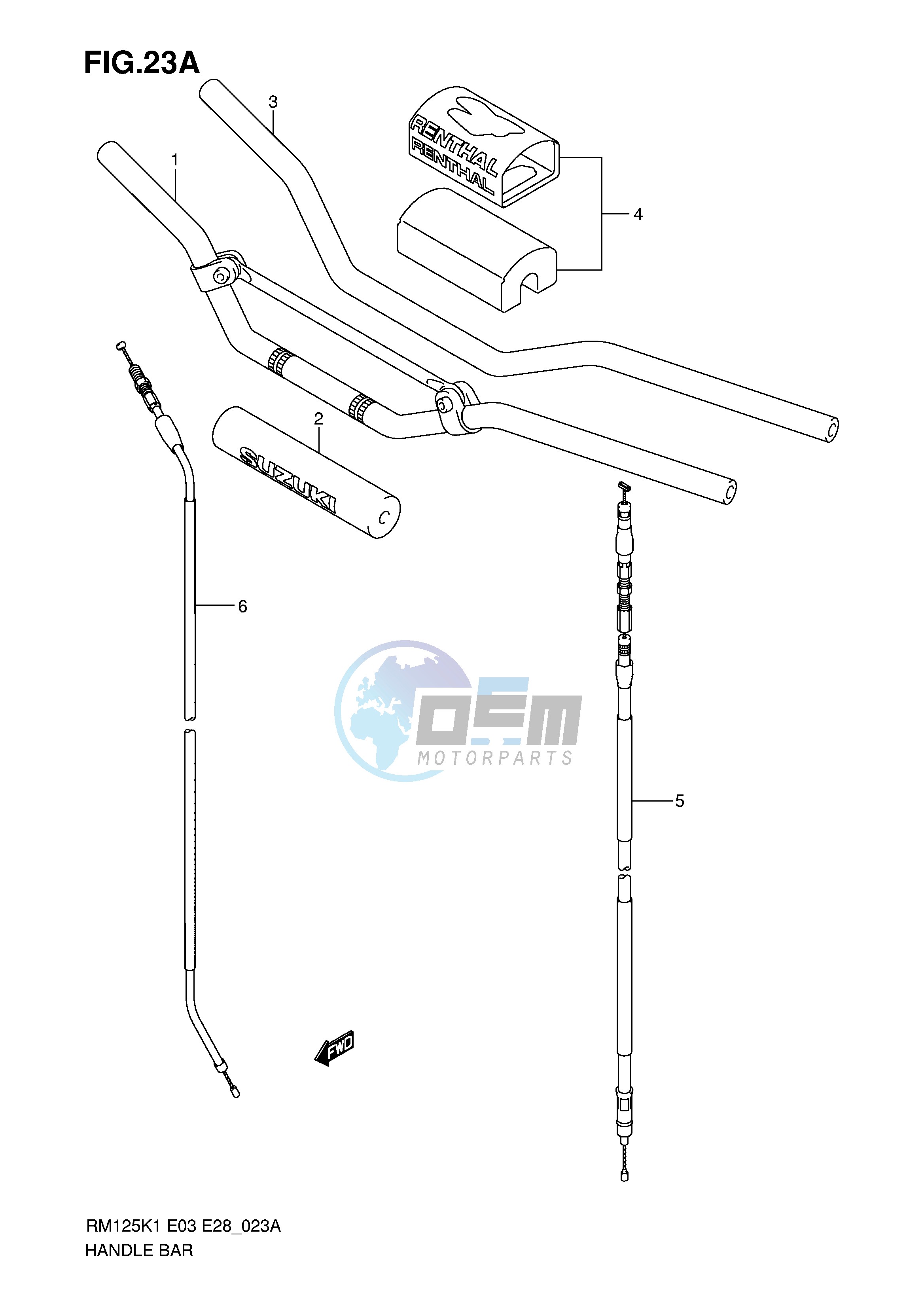 HANDLEBAR (MODEL K5 K6)