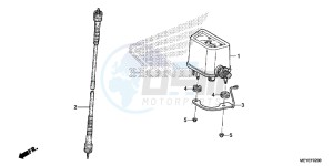 CRF450XE CRF450R Europe Direct - (ED) drawing METER