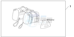 CMX250C REBEL drawing NYLON SADDLEBAG