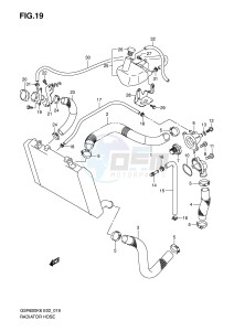 GSR600 (E2) drawing RADIATOR HOSE