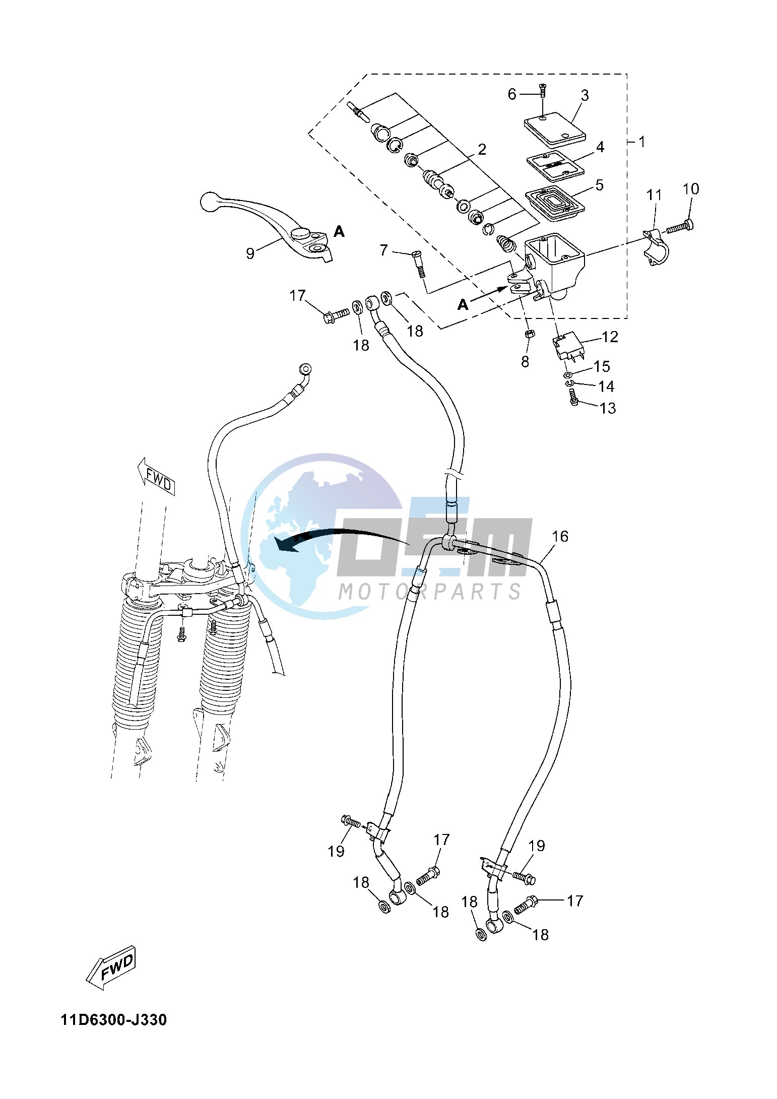 FRONT MASTER CYLINDER